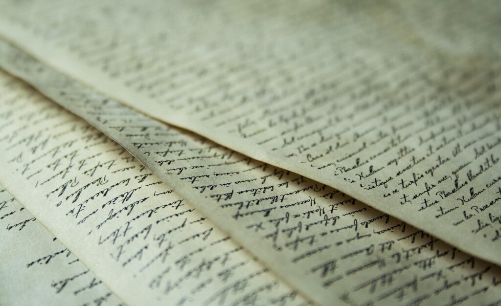 Carta escrita a mano para un ritual de luna llena de soltar y cerrar ciclos